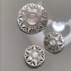 Vintage pin/earrings set